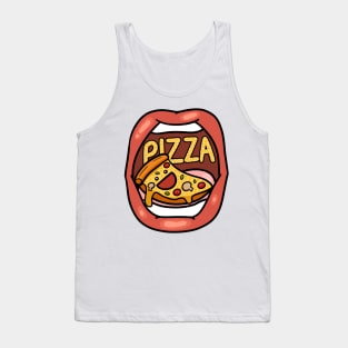 Fast Food Lover, Pizza in your mouth Tank Top